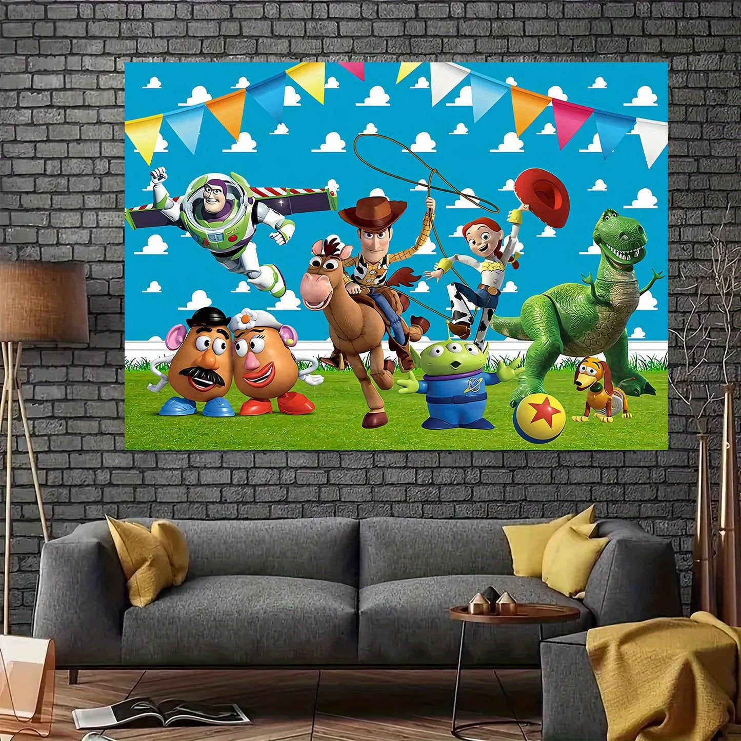 Fondo de Fiesta Toy Story 1 Pieza – Decoración para Cumpleaños y Eventos Especiales Disney