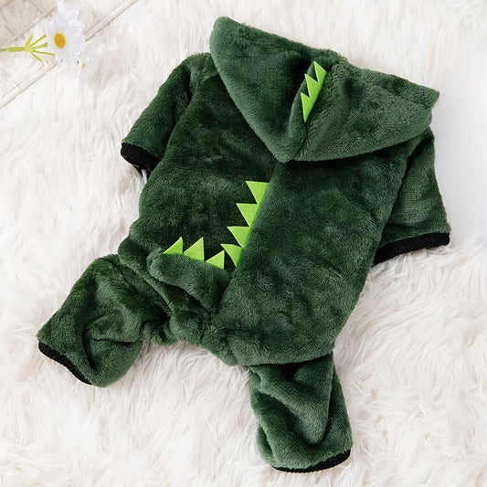 Abrigo Dino Verde para Mascotas