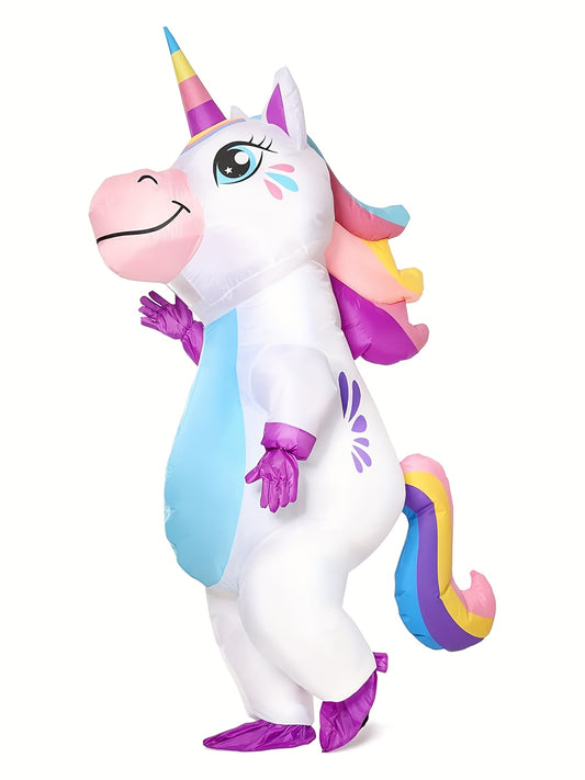 Disfraz inflable de unicornio para adulto