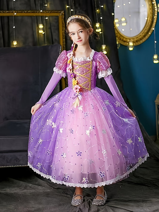 Elegante vestido de princesa para niña (6 a 12 años)