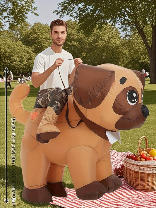 Outfit Divertido Perro Inflable Adulto