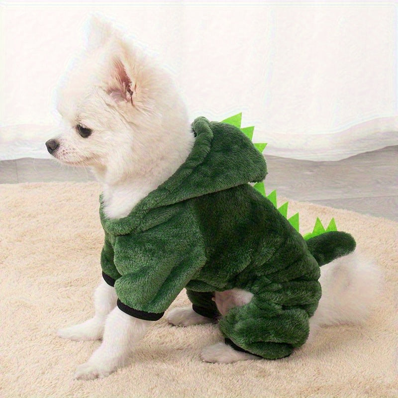 Abrigo Dino Verde para Mascotas
