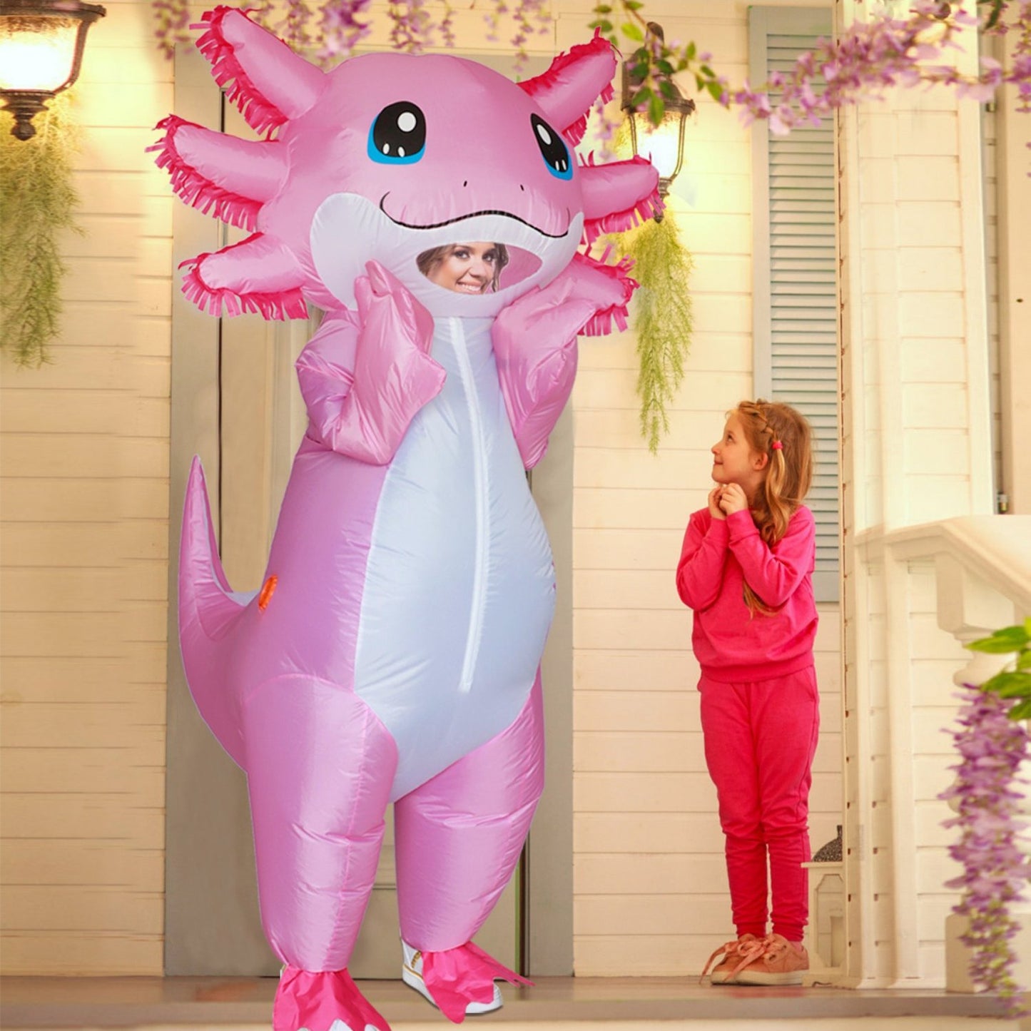 Disfraces inflables de ajolote