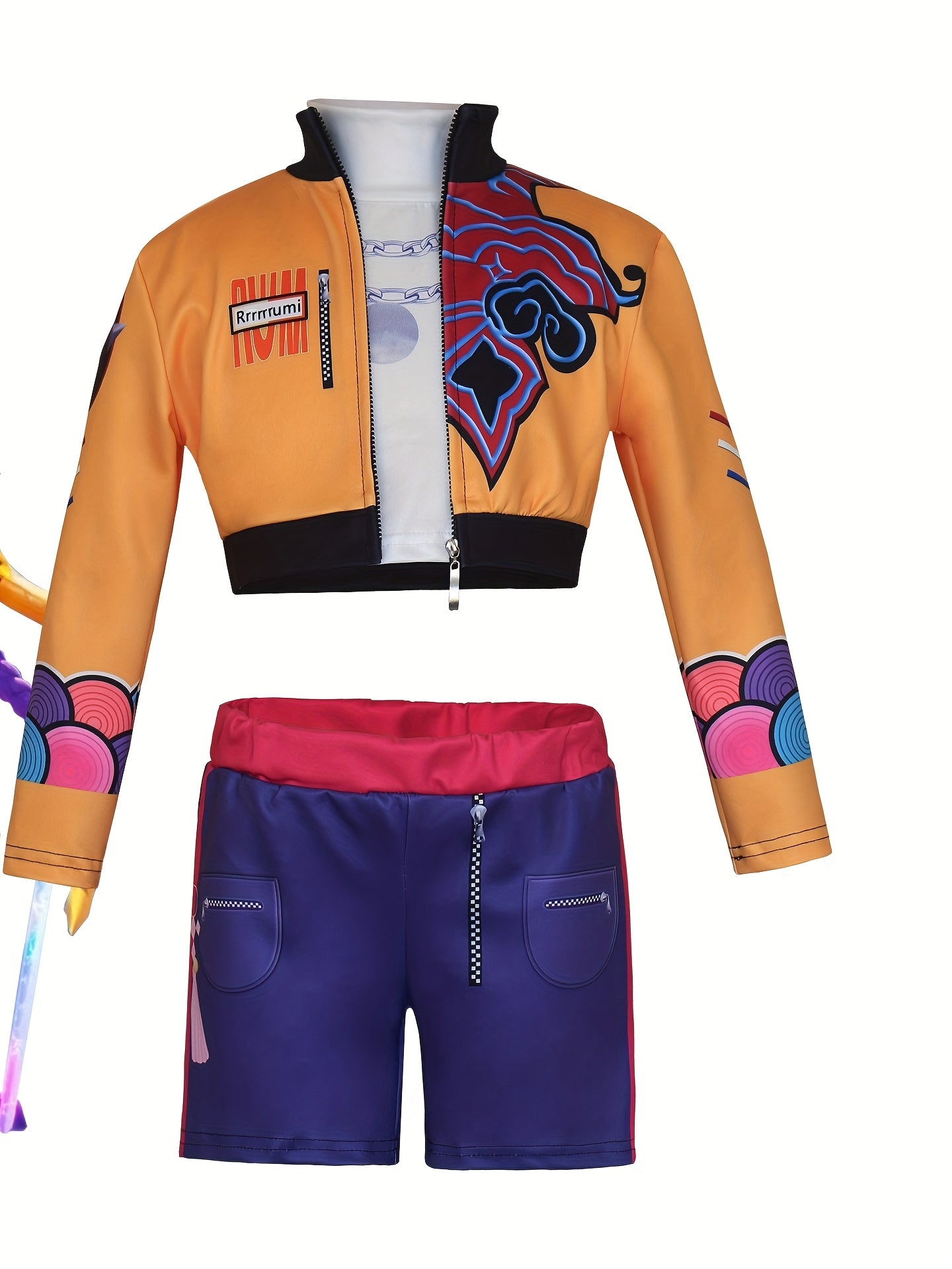 Disfraz Rumi para Niña Set de Chaqueta + Playera + Shorts