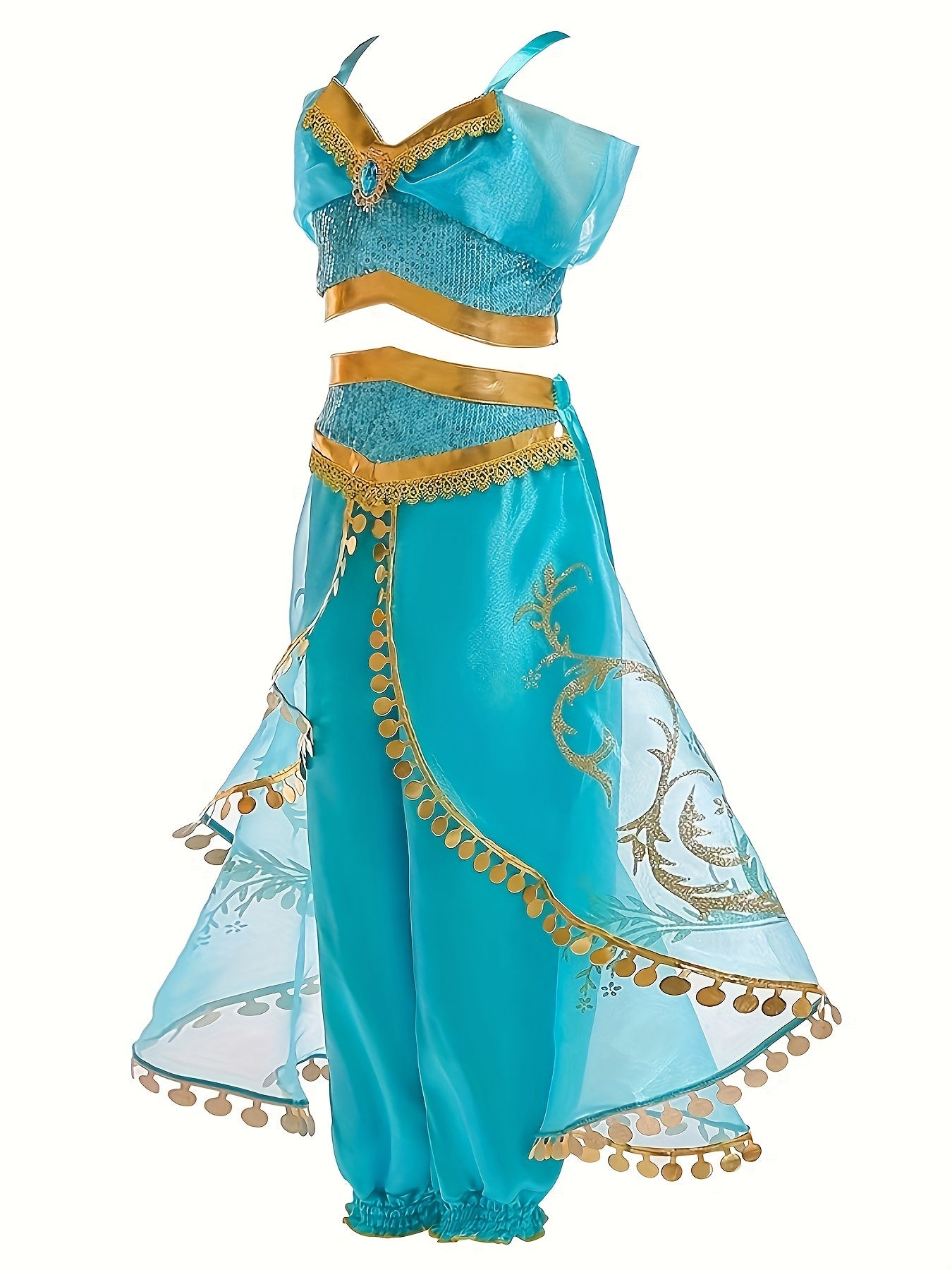 jasmine - Conjunto de dos piezas para niña estilo princesa