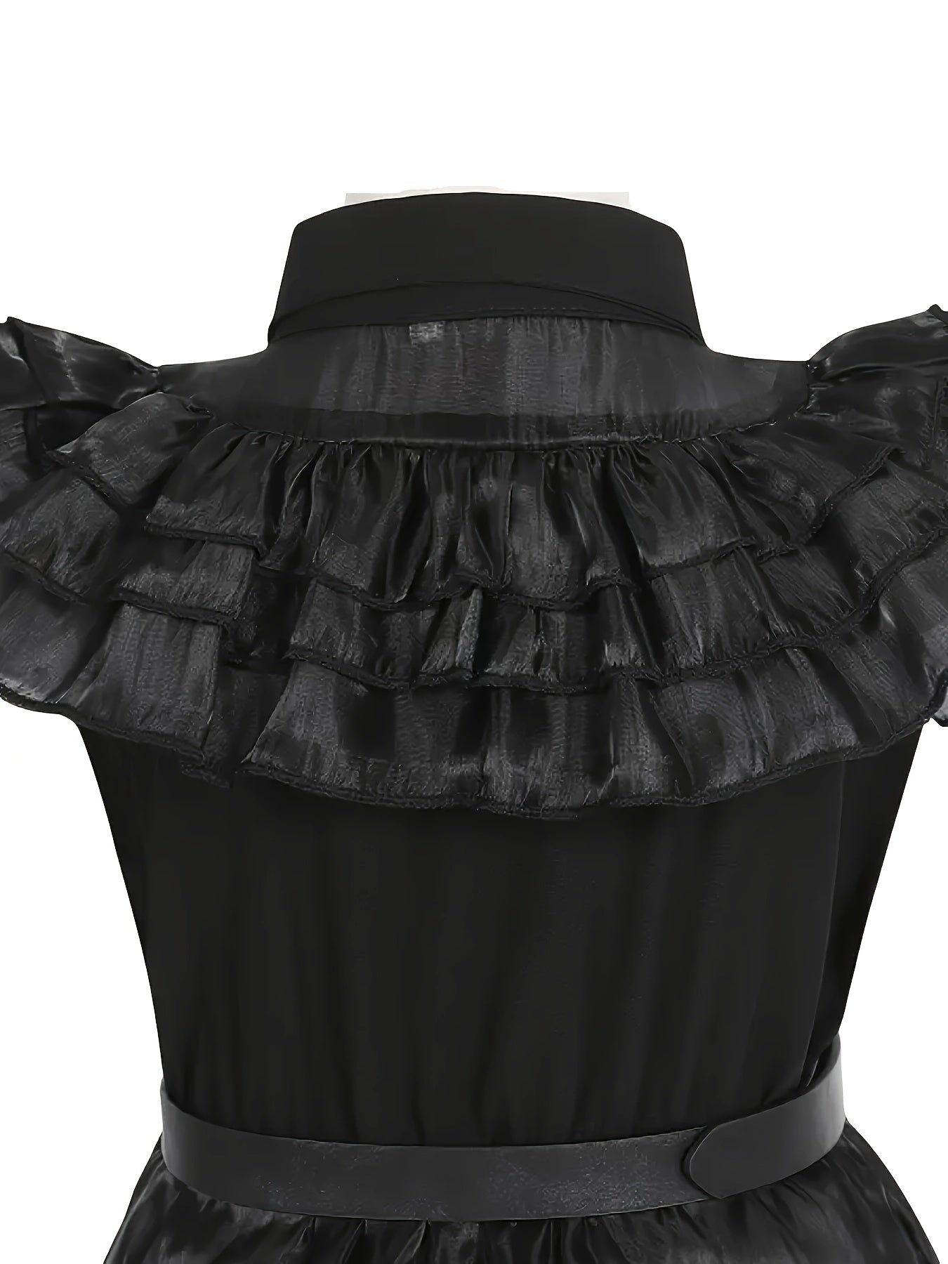 Disfraz Infantil Merlina (Wednesday) – Vestido + Cinturón + Accesorios