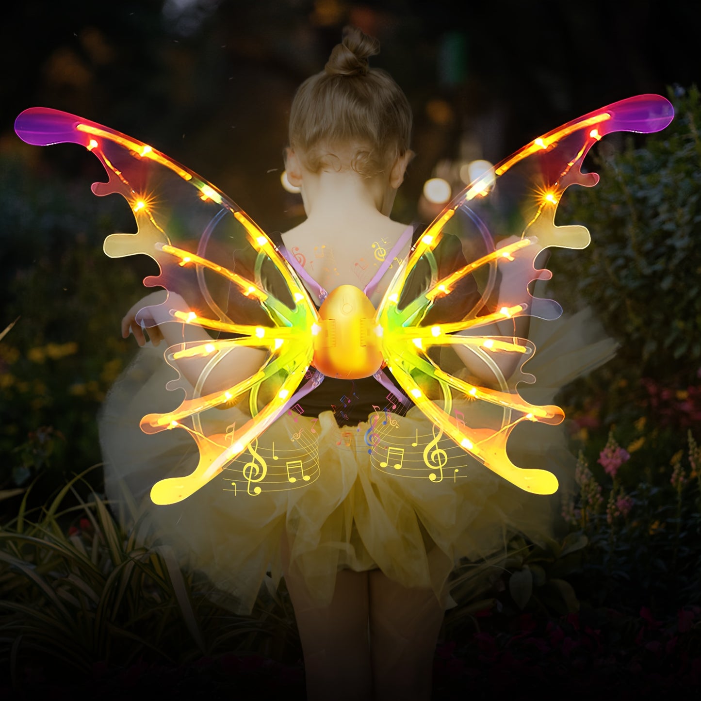 Alas Mágicas con Luz para Niñas y Perros
