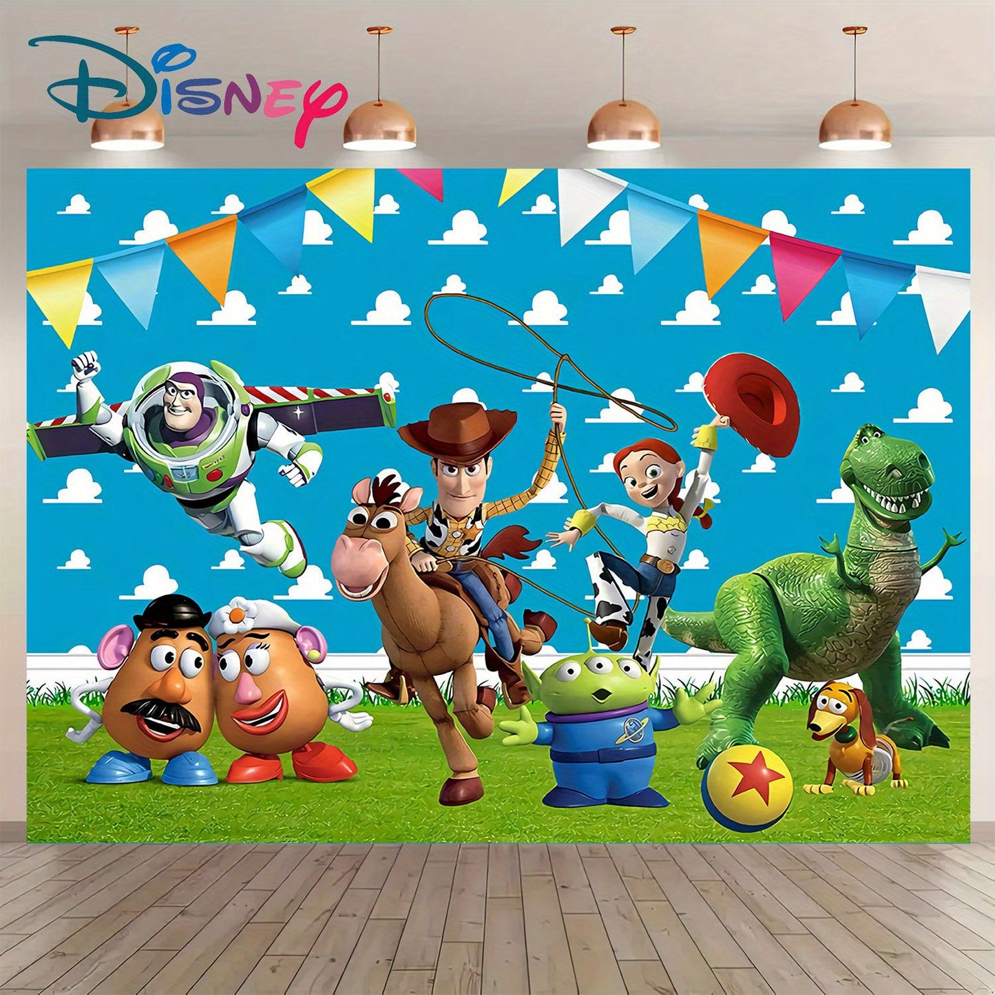 Fondo de Fiesta Toy Story  1 Pieza – Decoración para Cumpleaños y Eventos Especiales Disney