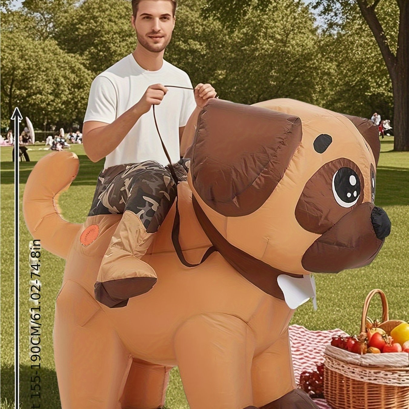 Outfit Divertido Perro Inflable Adulto