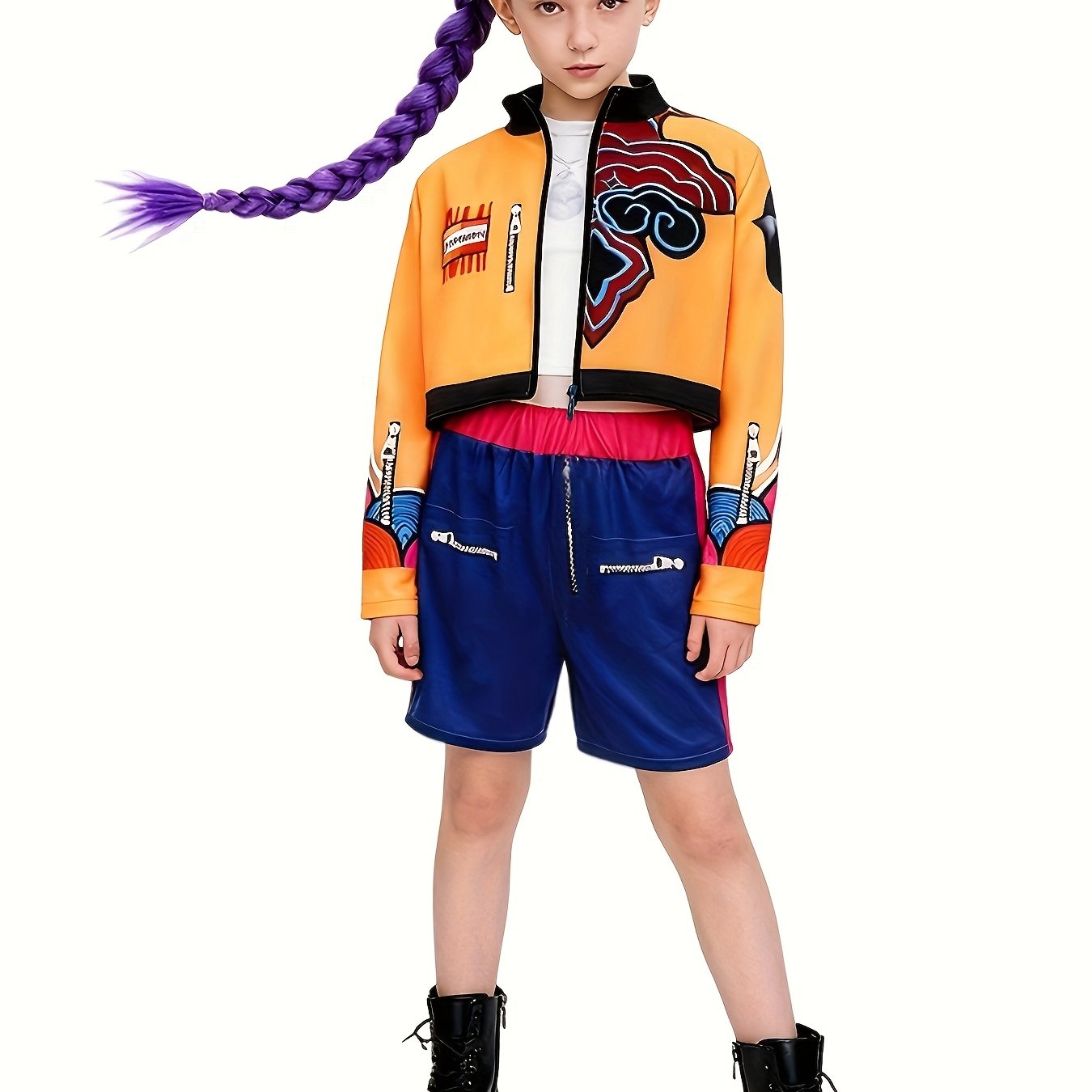 Disfraz Rumi para Niña Set de Chaqueta + Playera + Shorts