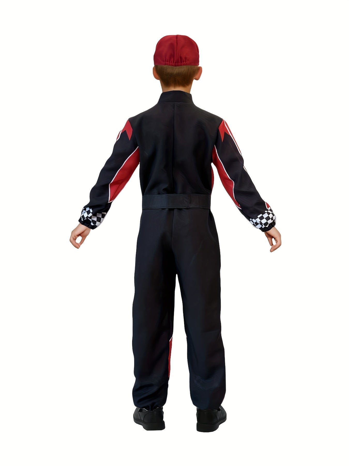 Disfraz de Piloto de Carreras Infantil – Set 3 Piezas con Cinturón y Gorro