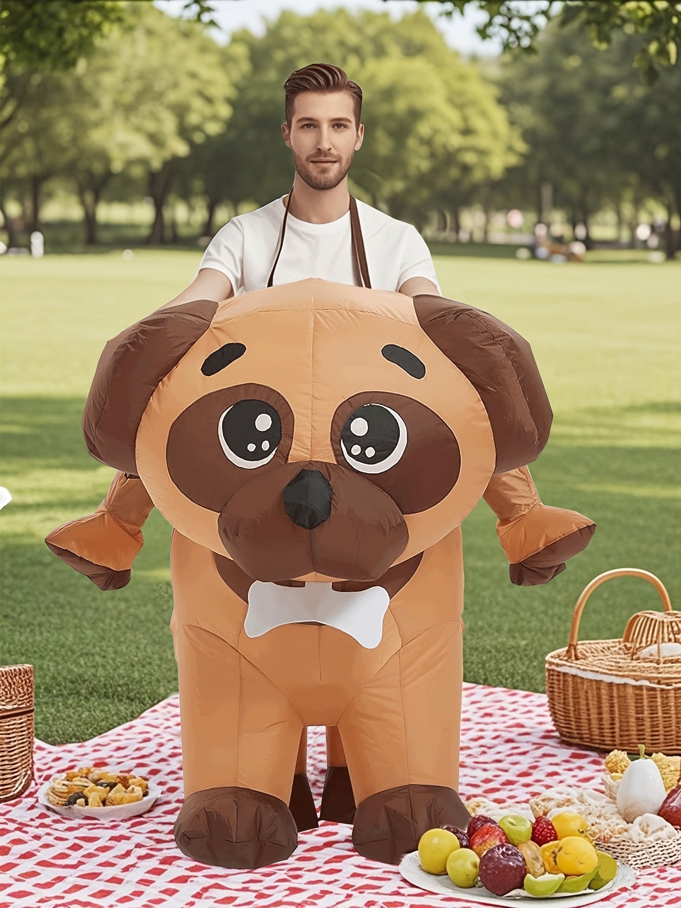 Outfit Divertido Perro Inflable Adulto