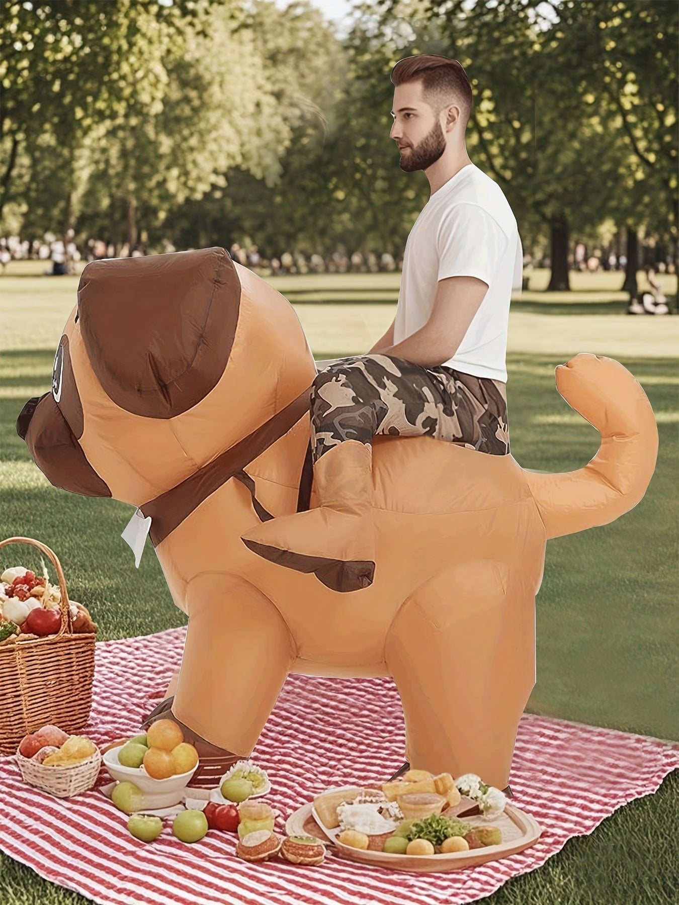 Outfit Divertido Perro Inflable Adulto