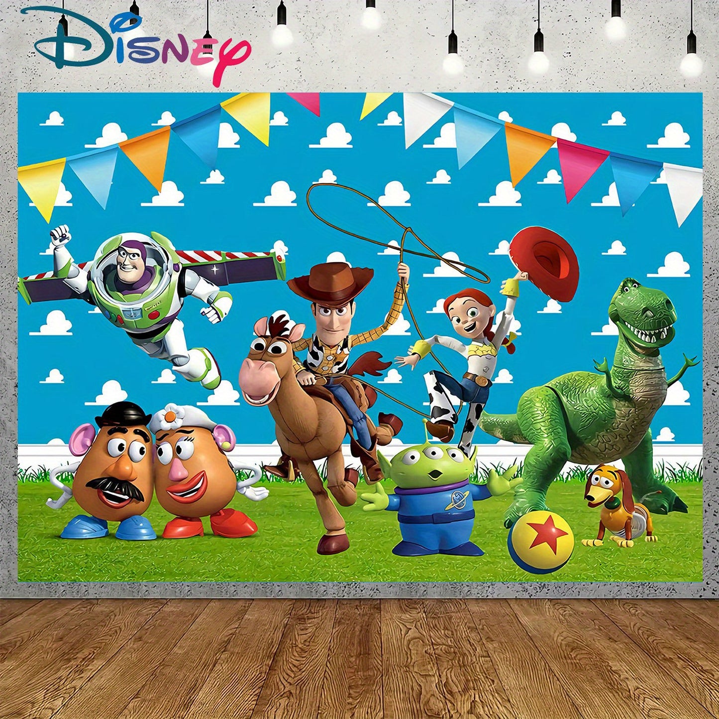 Fondo de Fiesta Toy Story  1 Pieza – Decoración para Cumpleaños y Eventos Especiales Disney