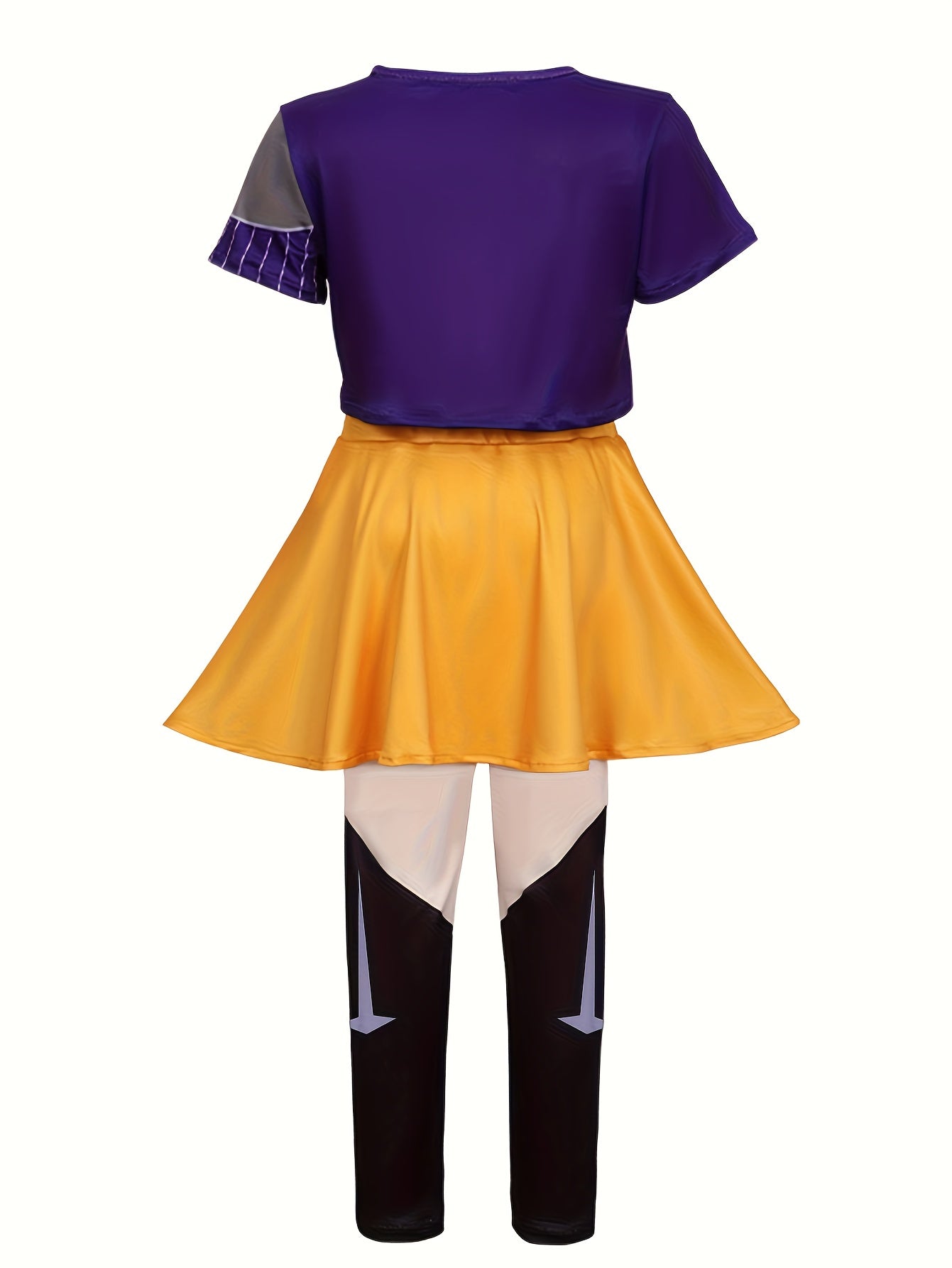 Set Huntrix Chaqueta Oversized y Shorts con Estampado de Cadenas – Ideal para Fiestas y Halloween