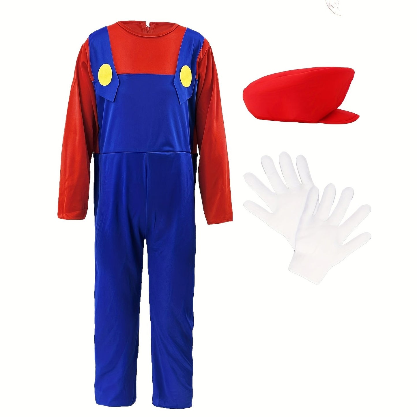 Disfraz Mario Bros Infantil | Mono de Halloween y Traje de Cosplay Adorable para Niños