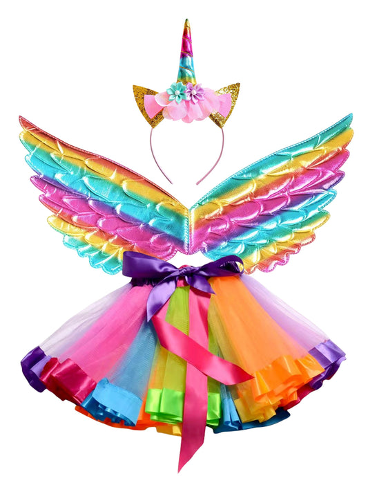 Disfraz Unicornio 3 Piezas Niña