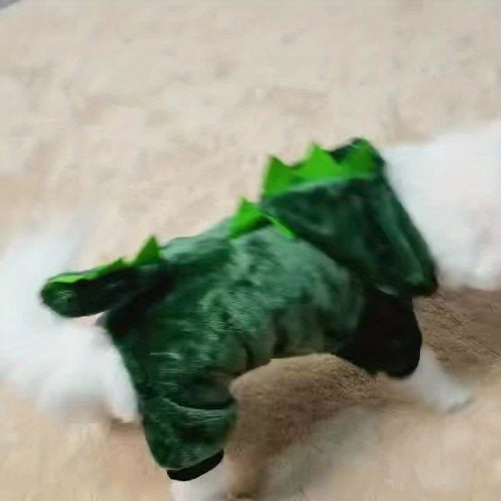 Abrigo Dino Verde para Mascotas