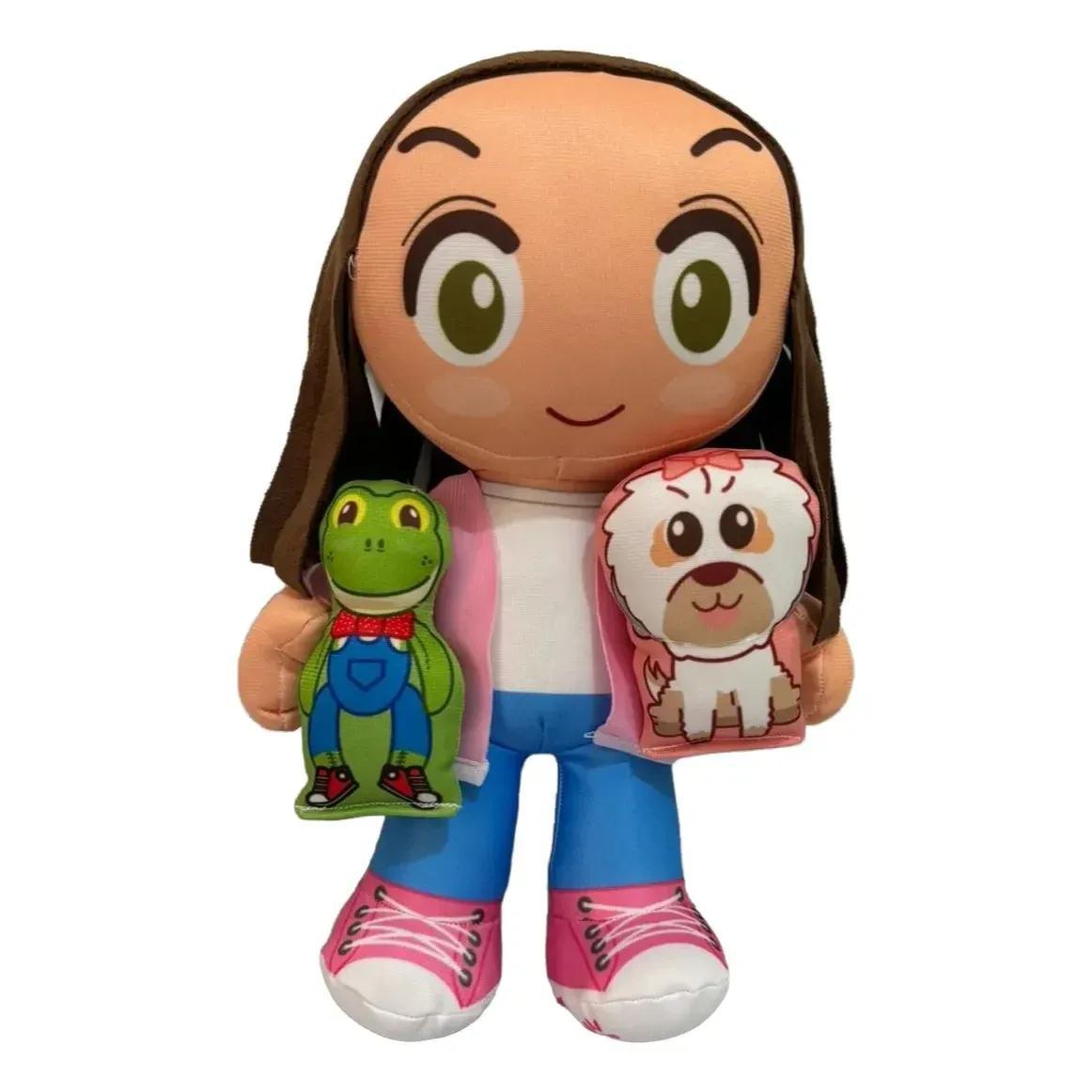 Muñeca Lara Campos con Rana Rhenné y Perro Cookie