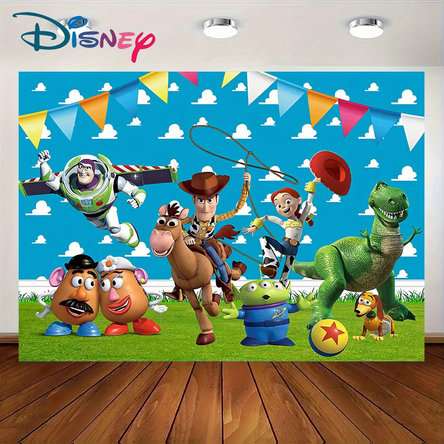 Fondo de Fiesta Toy Story  1 Pieza – Decoración para Cumpleaños y Eventos Especiales Disney