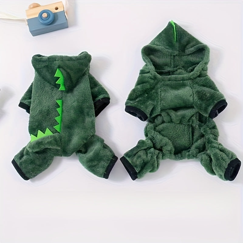 Abrigo Dino Verde para Mascotas