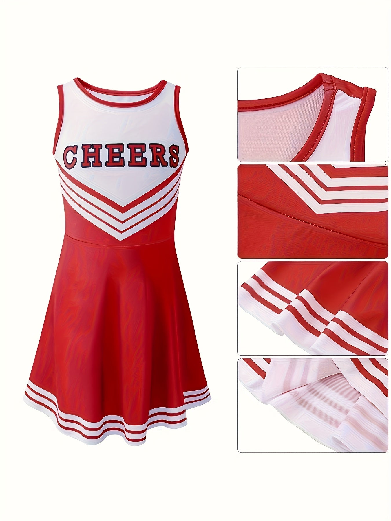 Disfraz Porrista Azul y Blanco Niña