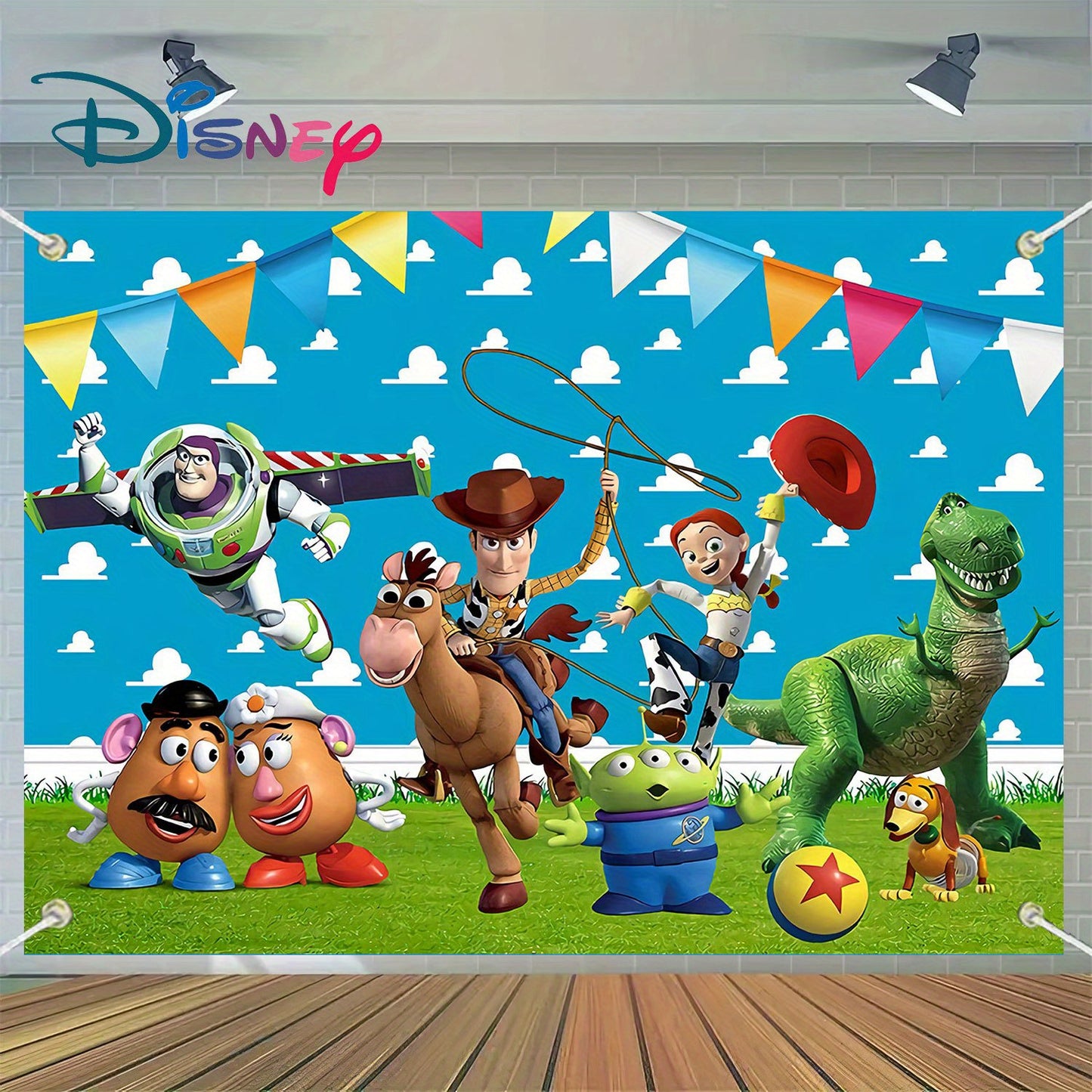 Fondo de Fiesta Toy Story  1 Pieza – Decoración para Cumpleaños y Eventos Especiales Disney