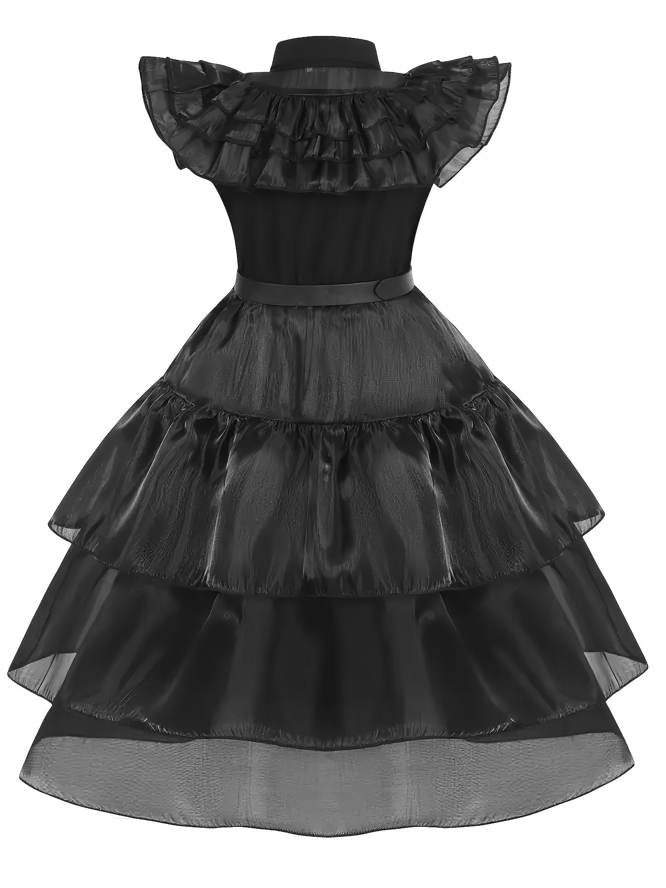 Disfraz Infantil Merlina (Wednesday) – Vestido + Cinturón + Accesorios