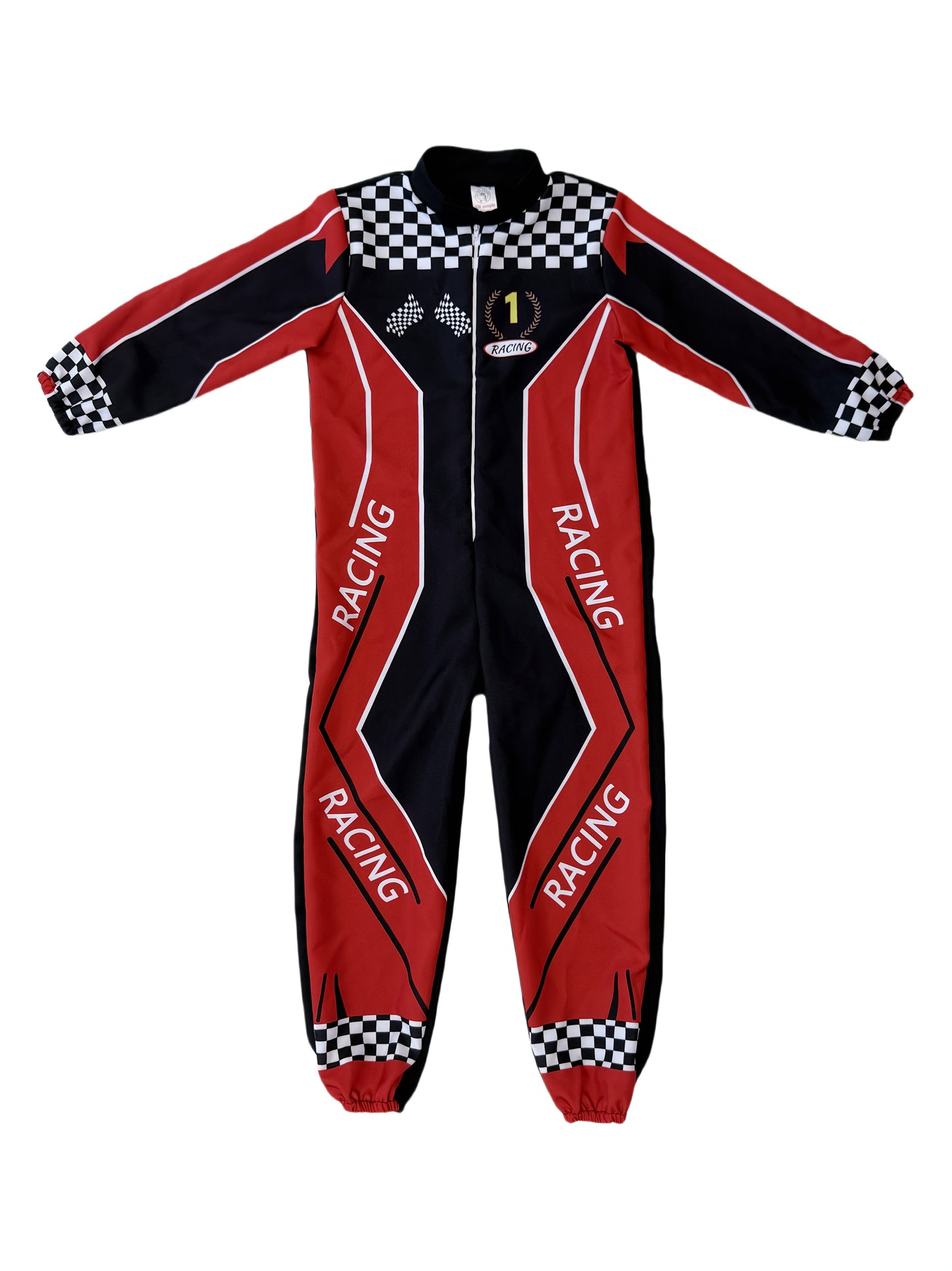 Disfraz de Piloto de Carreras Infantil – Set 3 Piezas con Cinturón y Gorro