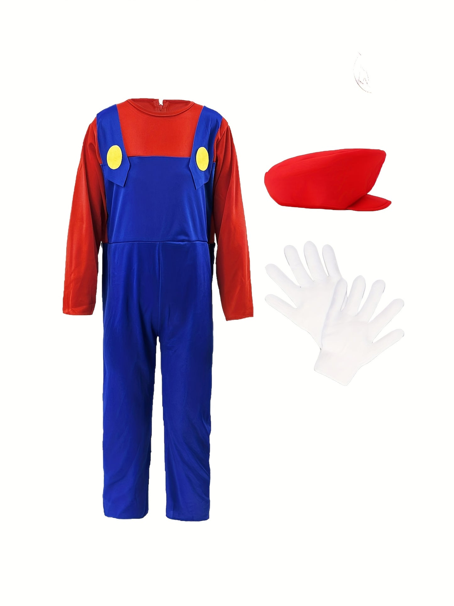 Disfraz Mario Bros Infantil | Mono de Halloween y Traje de Cosplay Adorable para Niños