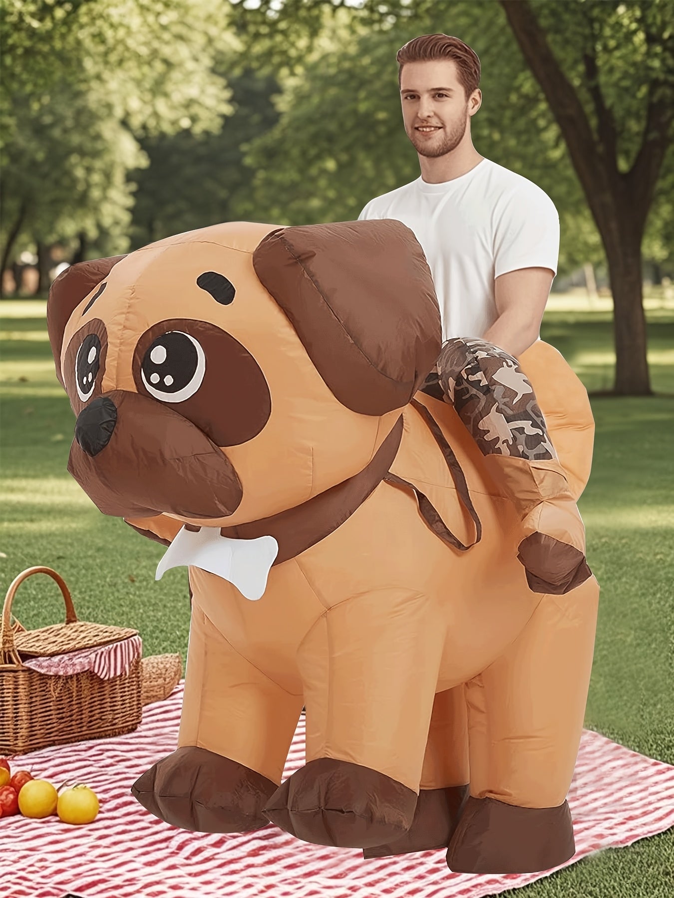 Outfit Divertido Perro Inflable Adulto