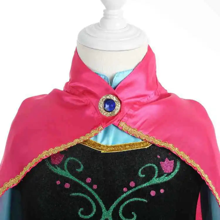 Frozen Anna Princess Dress for Kids Cosplay Costume