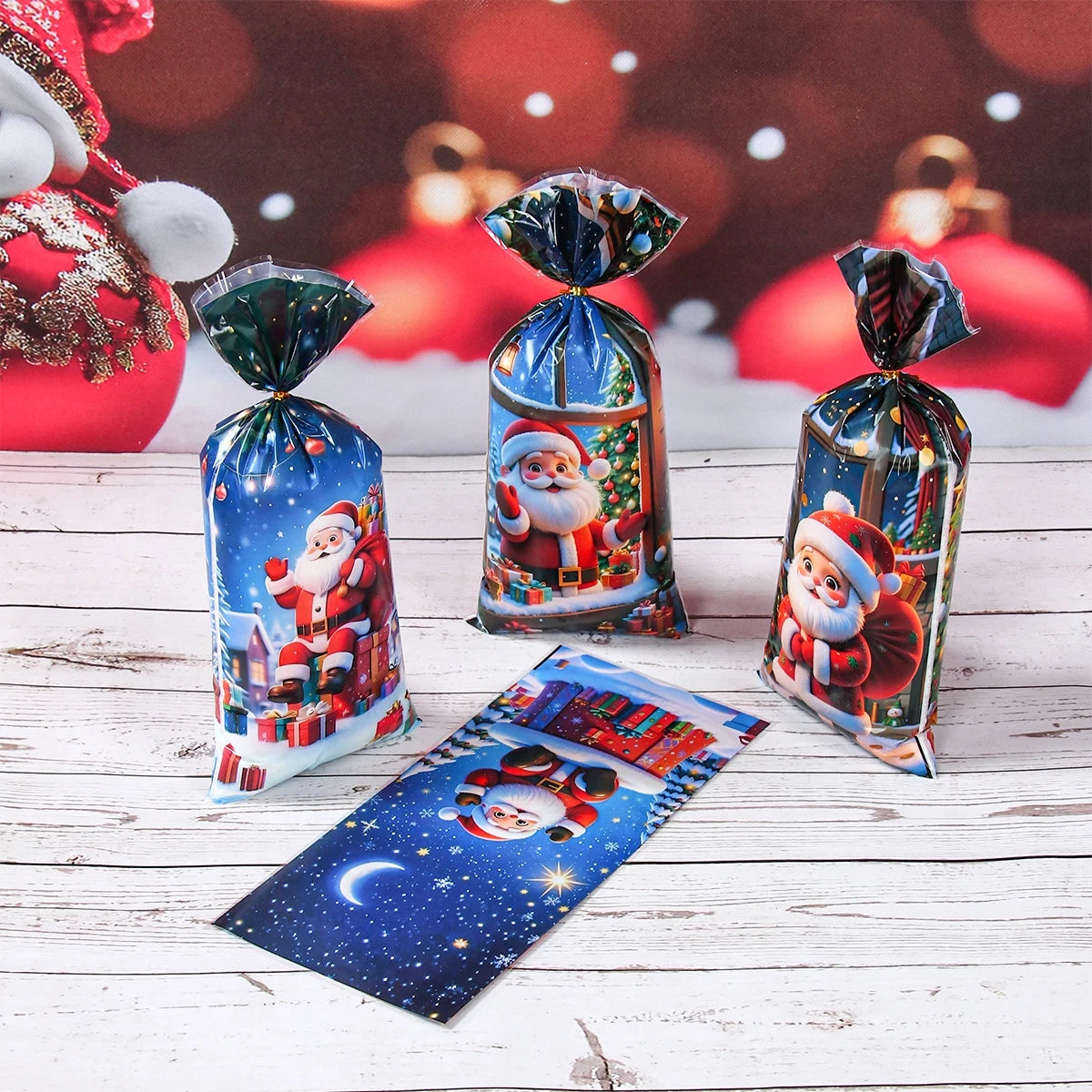 Bolsas Navideñas para Dulces 25/50 Pzs