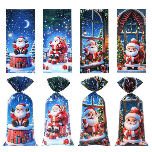 Bolsas Navideñas para Dulces 25/50 Pzs