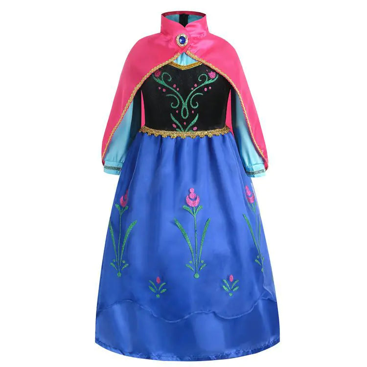Frozen Anna Princess Dress for Kids Cosplay Costume