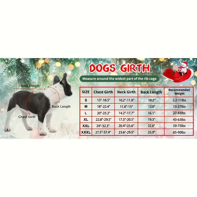 Disfraz Navideño Santa para Perros XL
