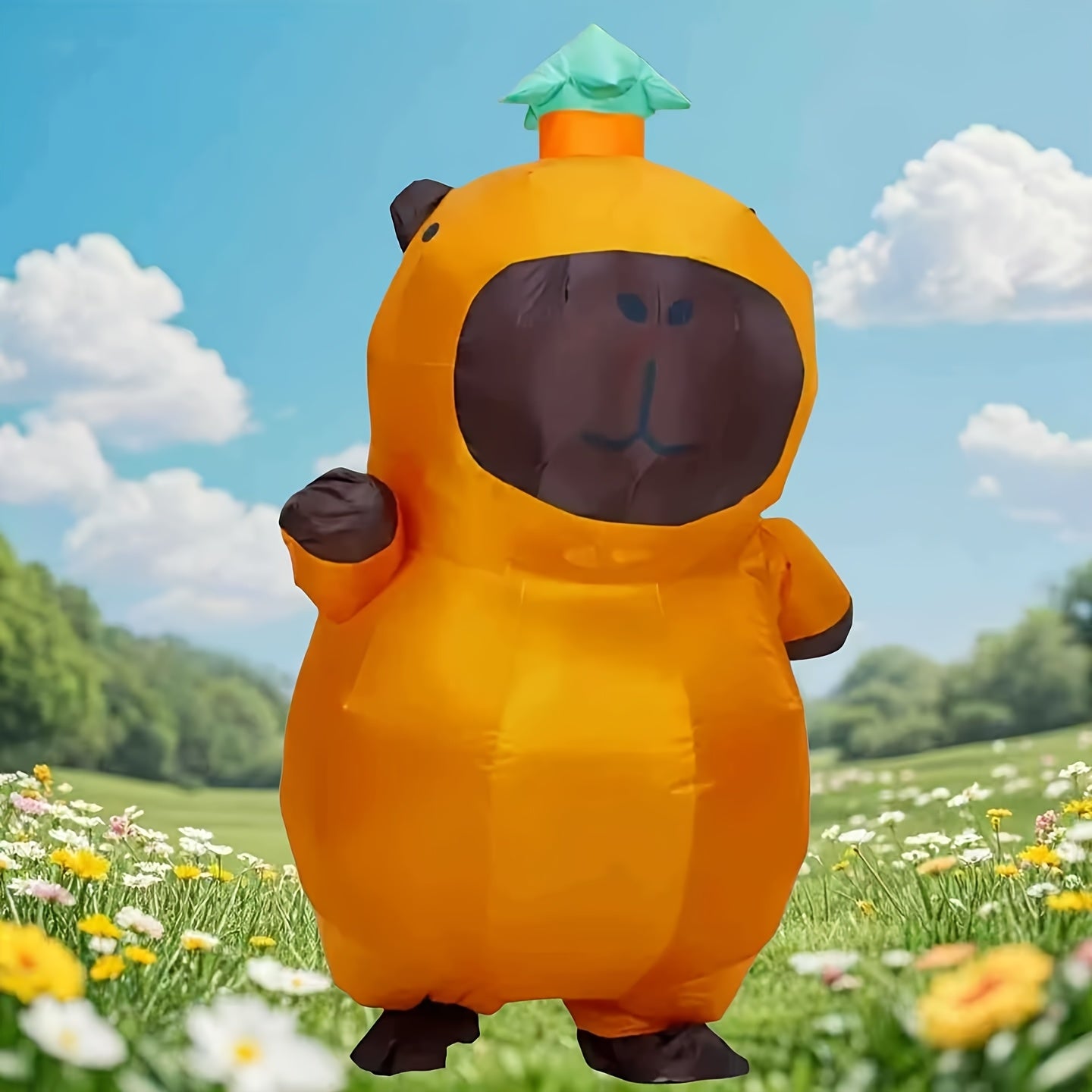 Disfraz inflable de capibara