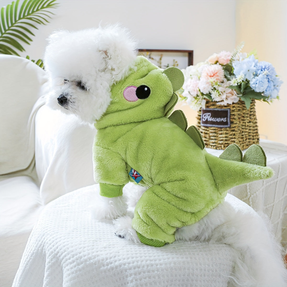 Disfraz Dinosaurio Franela para Perro