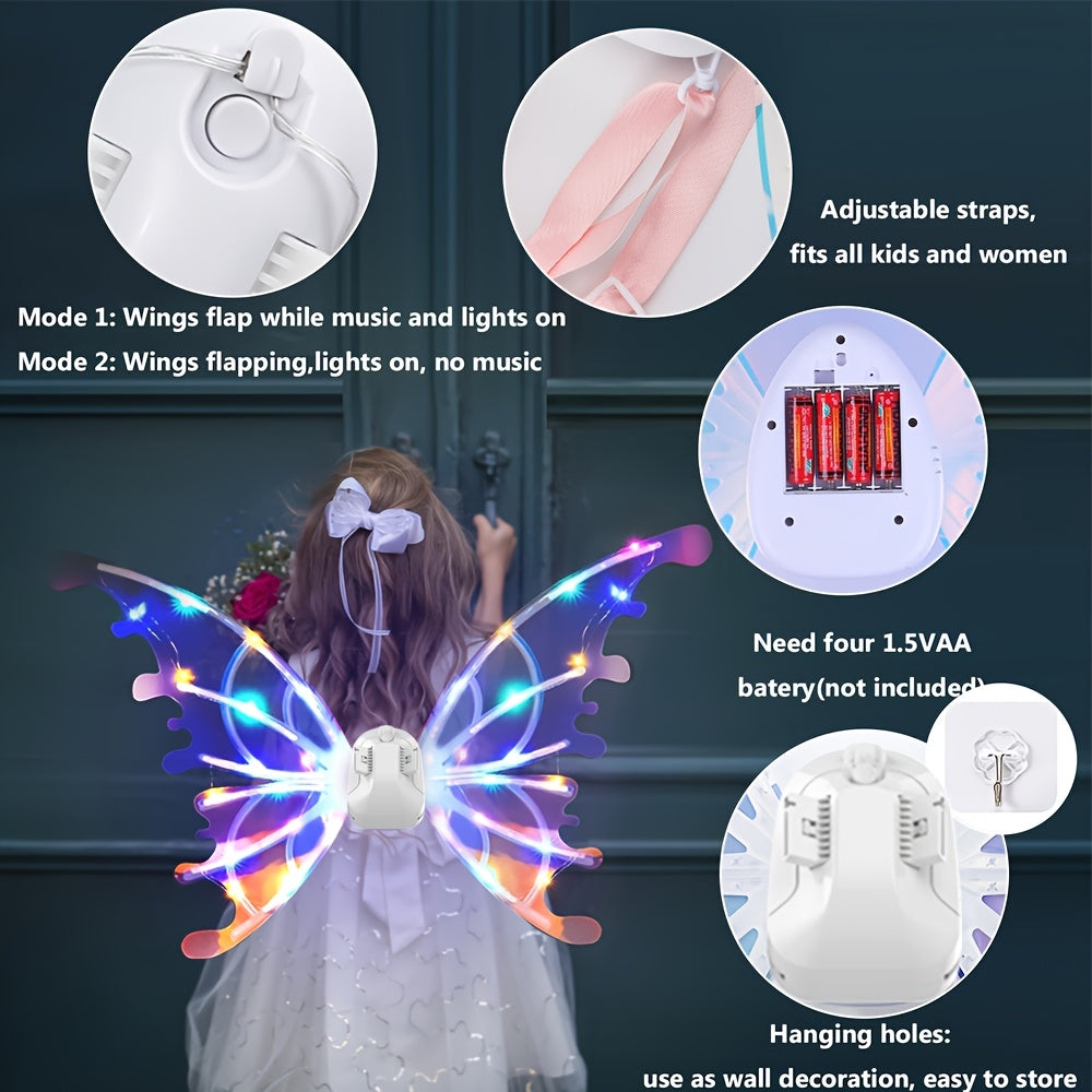 Alas Mágicas con Luz para Niñas y Perros
