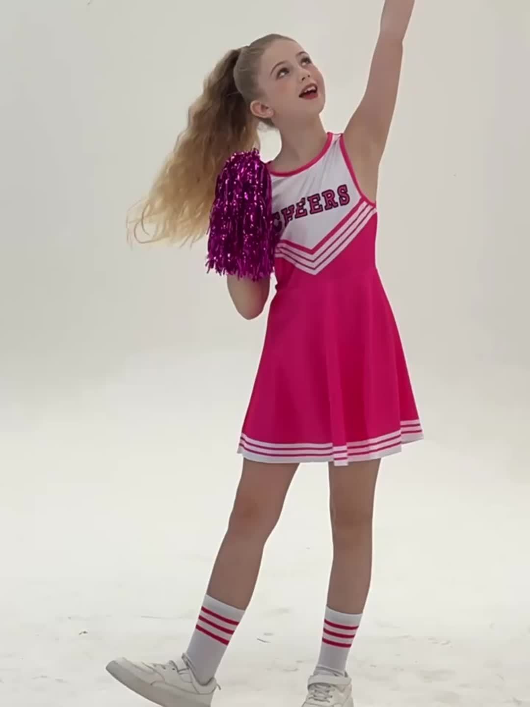 Disfraz Porrista Azul y Blanco Niña