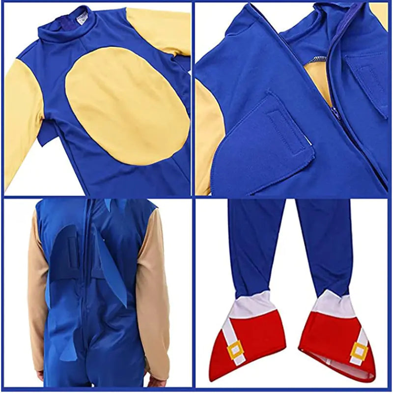 Sonic Costume for Kids - Anime Cosplay Outfit