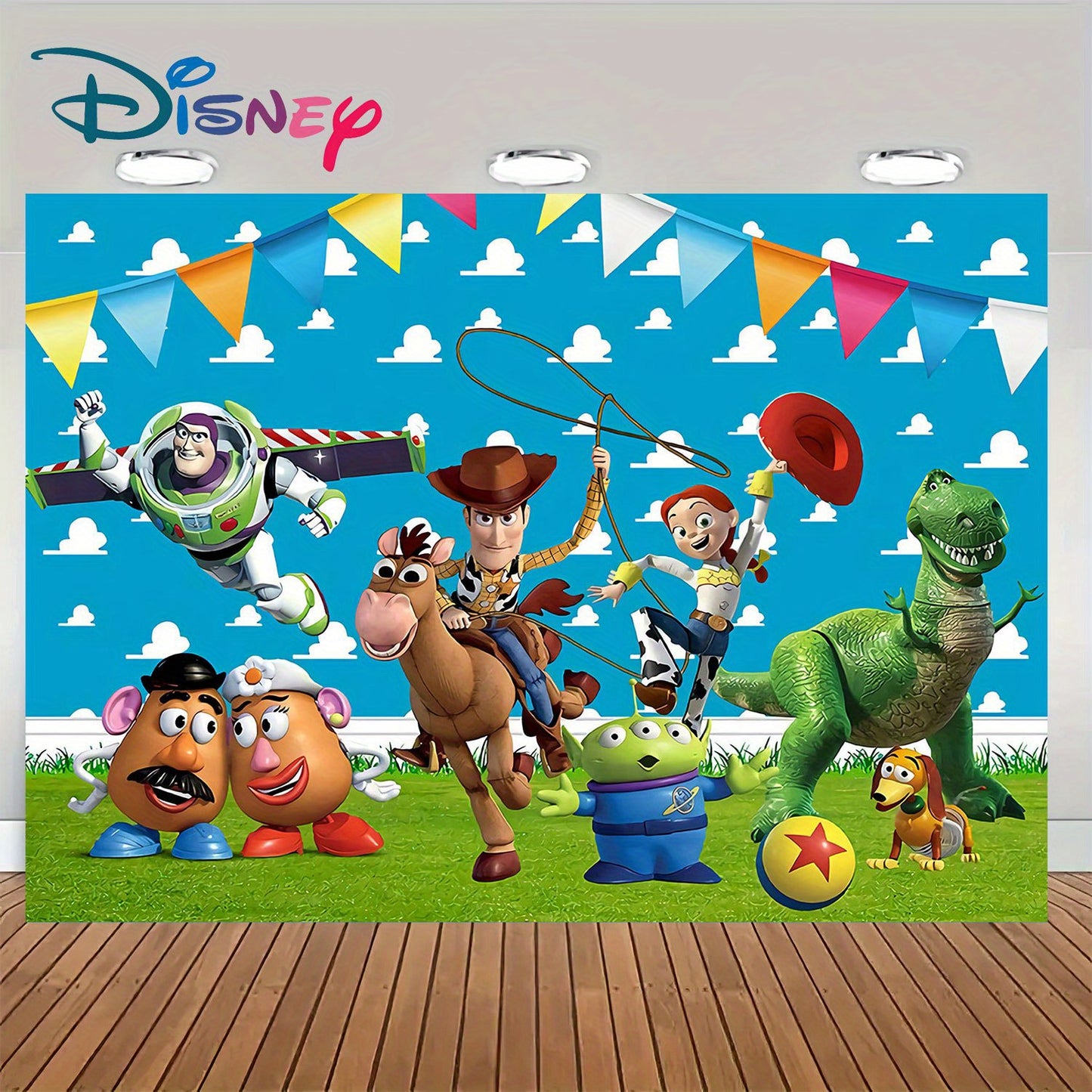 Fondo de Fiesta Toy Story  1 Pieza – Decoración para Cumpleaños y Eventos Especiales Disney