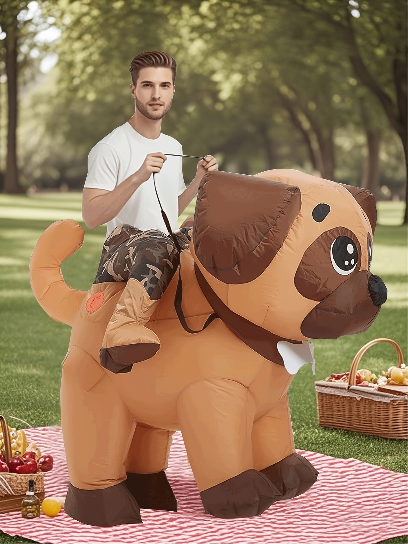 Outfit Divertido Perro Inflable Adulto