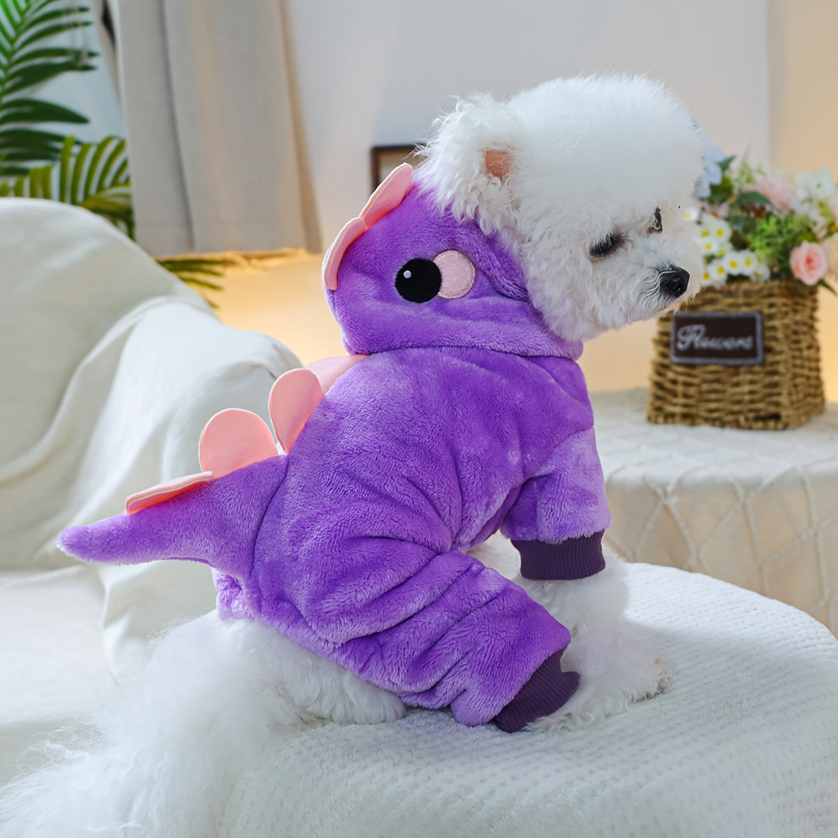 Disfraz Dinosaurio Franela para Perro