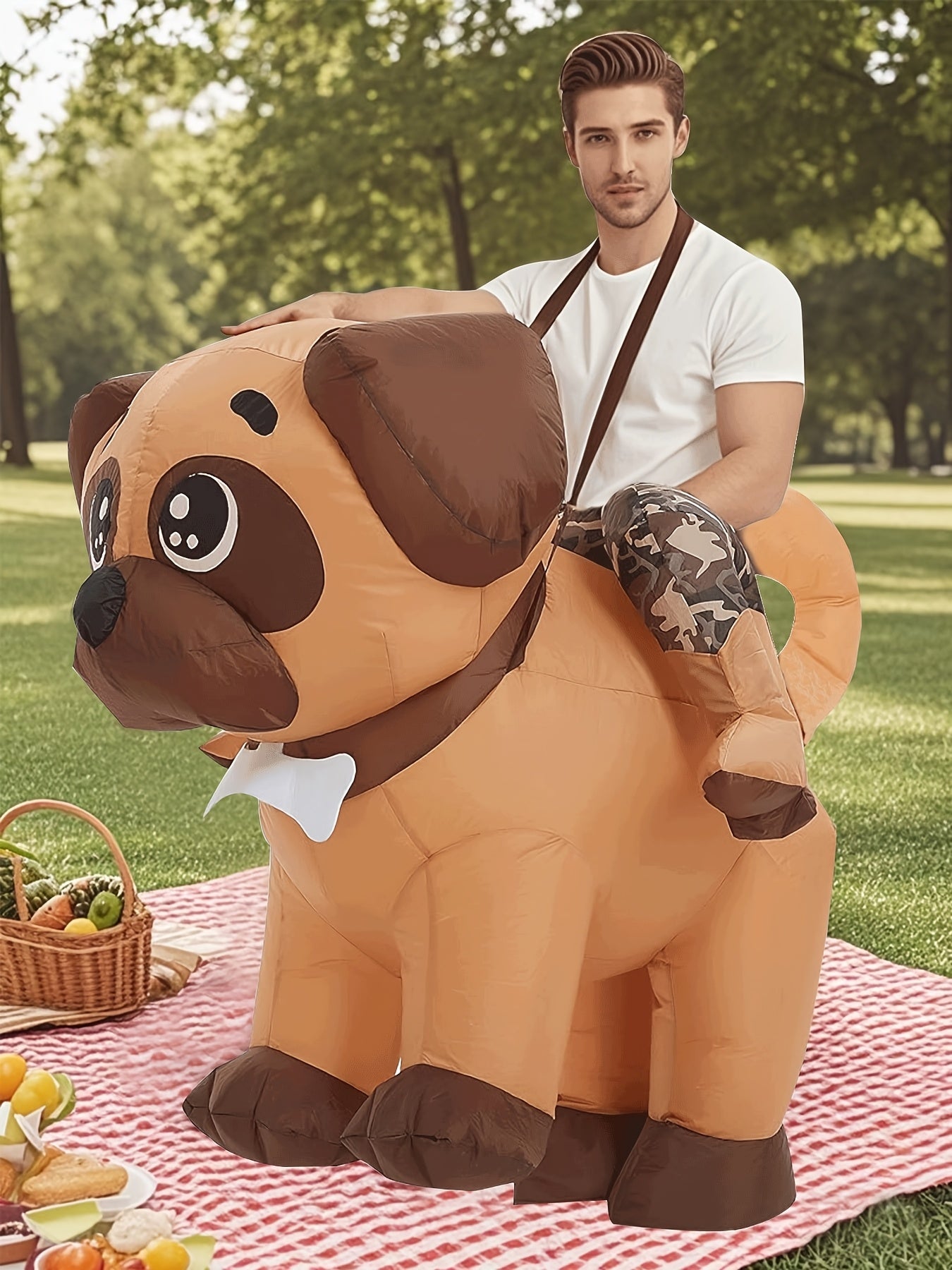 Outfit Divertido Perro Inflable Adulto