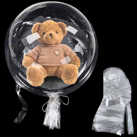Paquete de 12 Globos Transparentes Bobo Esféricos de 30” – Reutilizables para Bodas, Cumpleaños y Graduaciones