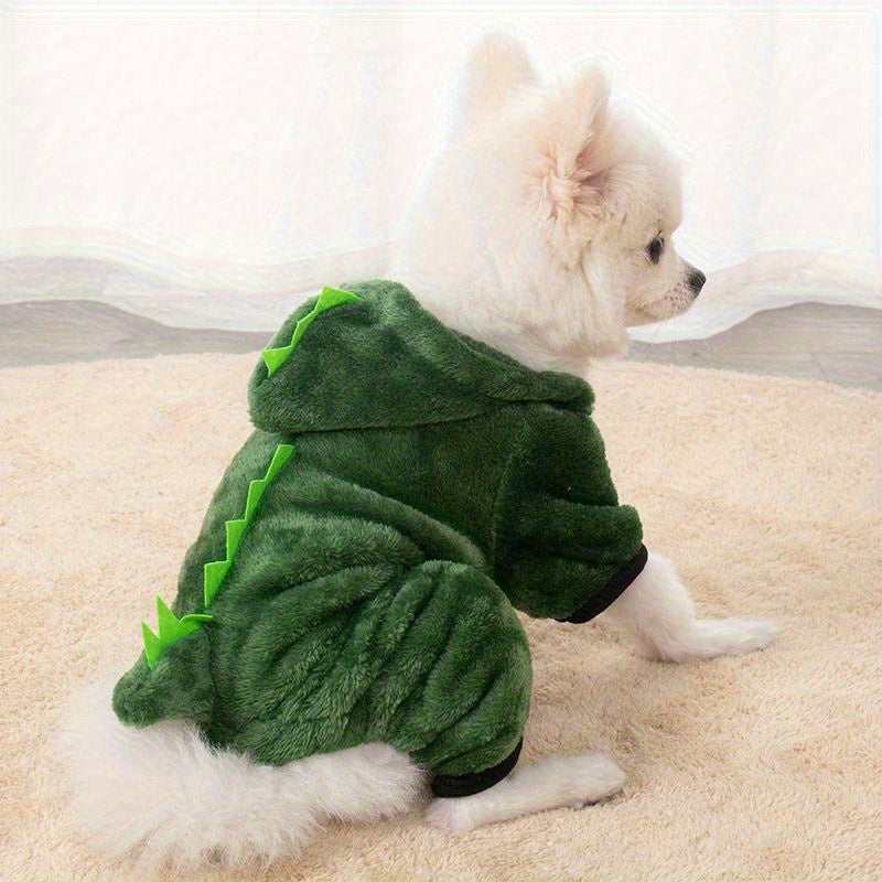 Abrigo Dino Verde para Mascotas
