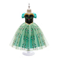2024 Summer Frozen Anna Princess Dress for Girls