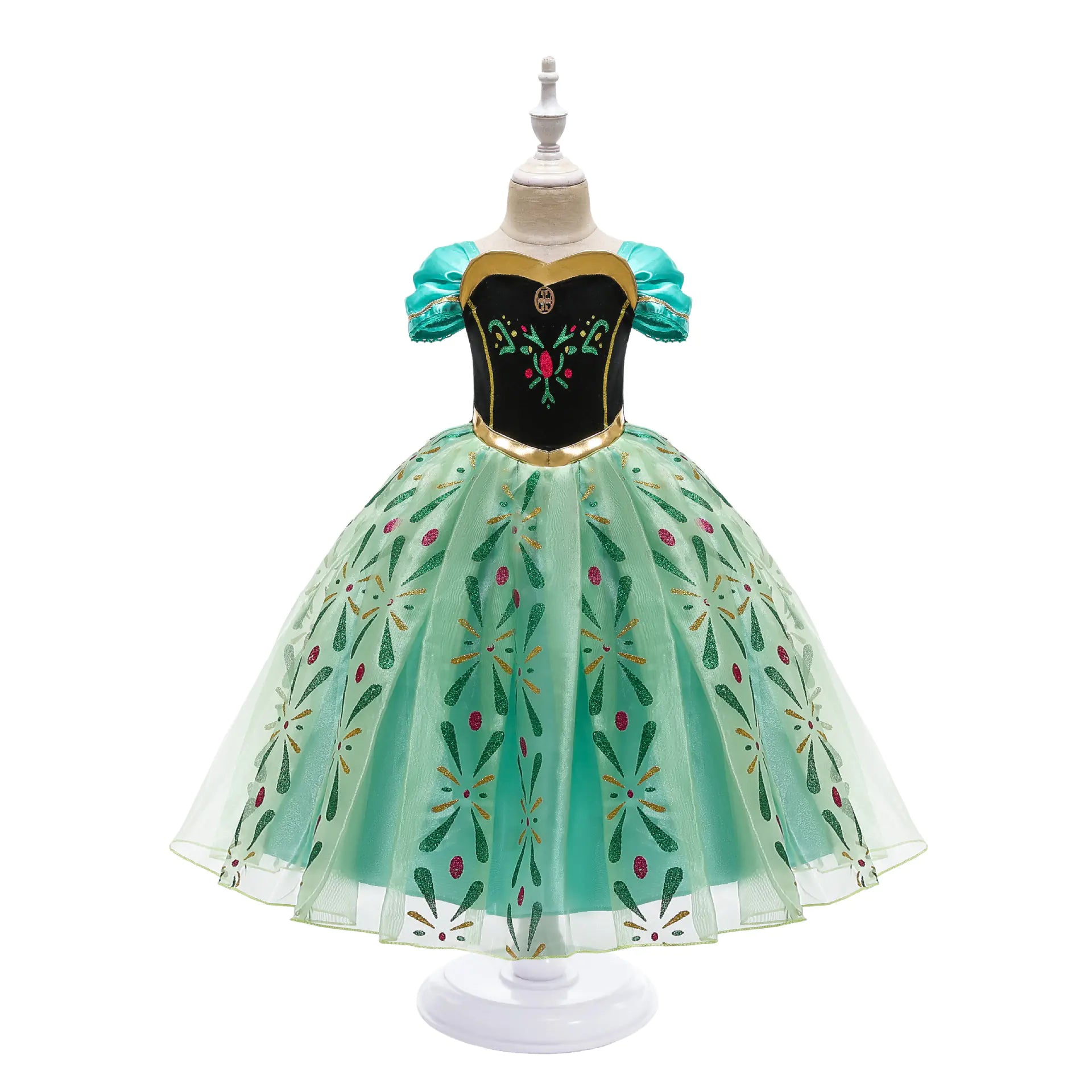 2024 Summer Frozen Anna Princess Dress for Girls