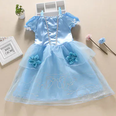 Princess Dress for Girls - Frozen & Cinderella Style